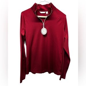 Lady Hagen Women’s 1/4 Zip Maroon Lightweight Golf Jacket Medium, NWT